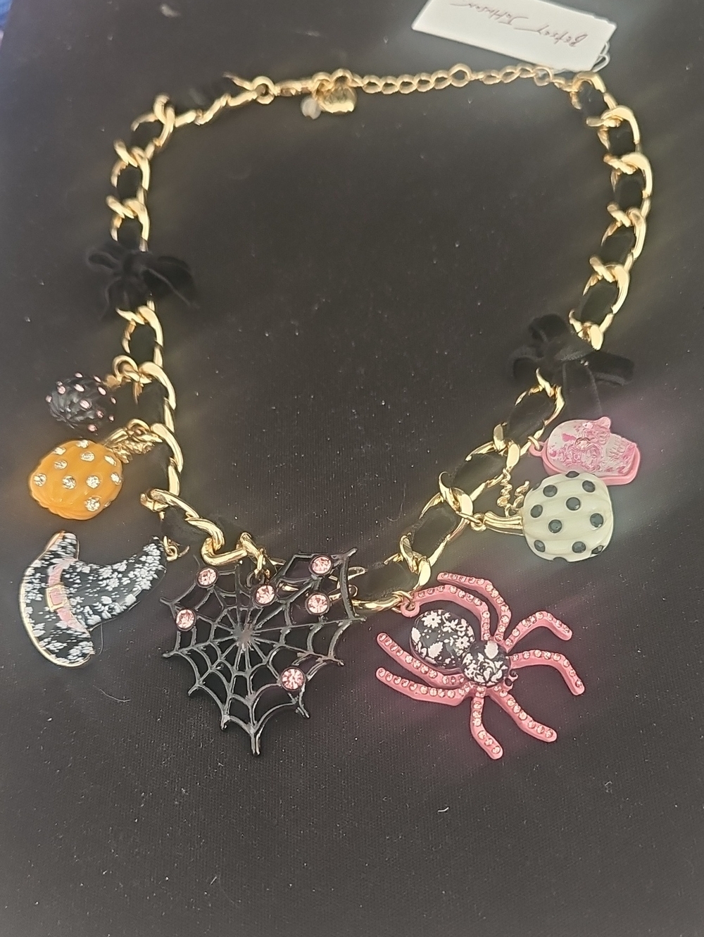 Betsey Johnson Halloween Pretty Spooky Drama Necklace!